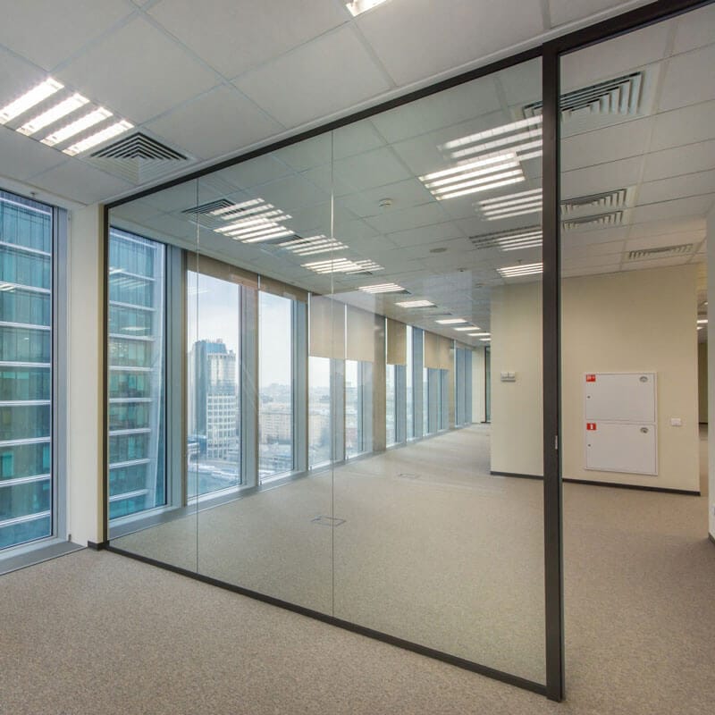 interior office glass partition