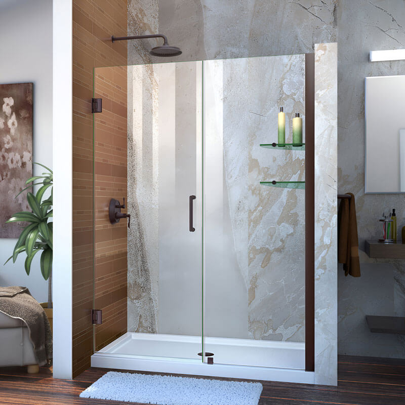frameless swing glass shower door solutions